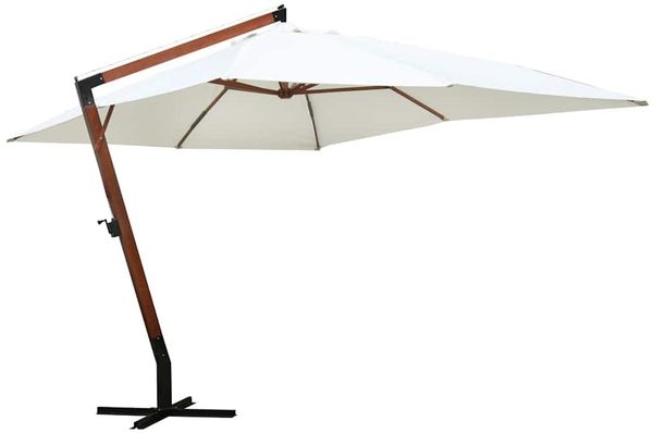 Sonnenschirm, Gartenschirm 300x400 cm Weiß