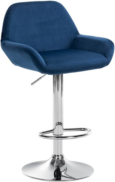 Barhocker Braga Samt chrom [320892]