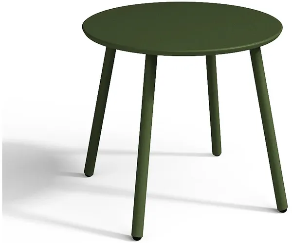 Vente-unique - MIRMANDE Gartensitzgruppe Metall Grün - B 50 cm x H 44,5 cm x L 50 cm