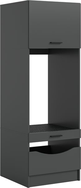 Waschmaschinenschrank (B/H/T: 66x195x68 cm) in anthrazit Nachbildung