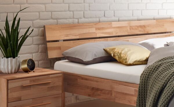 Hasena Trento Prato Massivholzbett 90x200 Kernbuche natur, geölt 25 Bild 4