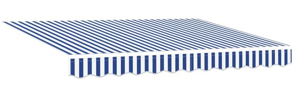 vidaXL Elektrische ausziehbare Markise Blau und Weiß 3 x 2,5 m 3421313 Bild 5
