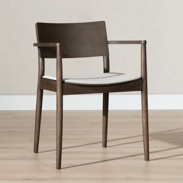 Bronx71 Esszimmerstuhl Juan Eiche dunkel / off white