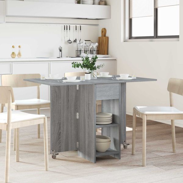 vidaXL Esstisch 115 x 70 x 75 cm Holzwerkstoff Grau Sonoma 8006034
