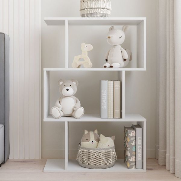 RICOO Aktenregal WM075-WM, 1-tlg, kleines stehendes Regal schmal, Bücherregal fürs Wohnzimmer