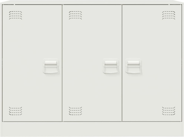 vidaXL Sideboard Weiß 99x39x73 cm Stahl 841726 Bild 5