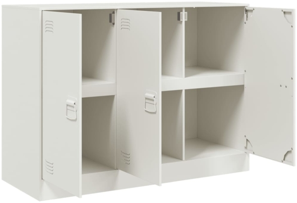 vidaXL Sideboard Weiß 99x39x73 cm Stahl 841726 Bild 6