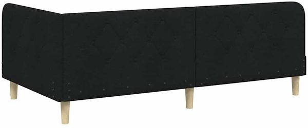 vidaXL Eckbettgestell Schwarz 90 x 190 cm Stoff 3394111 Bild 9