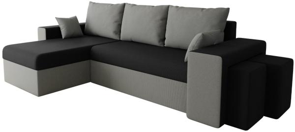 Ecksofa Papani (Farbe: Mikrofaza 0014 + Mikrofaza 0015)