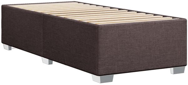 vidaXL Bettgestell ohne Matratze Dunkelbraun 90x200 cm Stoff 3284446 Bild 6