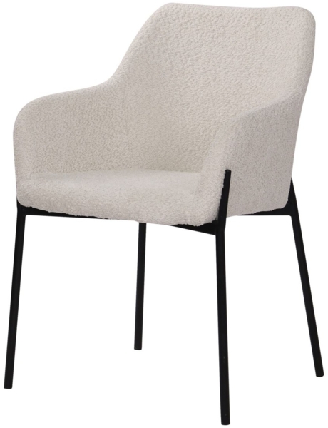 Stuhl Sit&Chairs 63 x 79 x 51 cm Polyester Metall Beige Schwarz