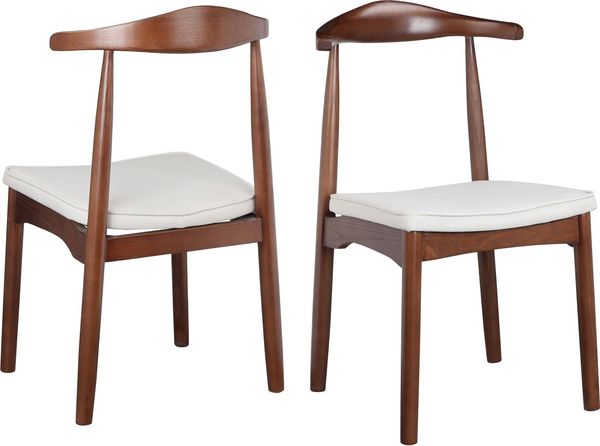 LeGer Home by Lena Gercke Esszimmerstuhl Rianne (Set, 2 St), Gestellrahmen aus massivem Eschenholz, Sitzfläche mit Webstoffkissen