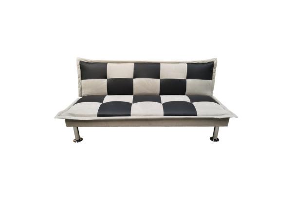 HTI-Living Schlafsofa Schlafsofa Tifton mit Schachbrettmuster, Stück 1 Teile, Bezug Kunstleder mit Metallfüßen