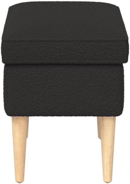 vidaXL Hocker Schwarz 55 x 35 x 41 cm Bouclé 42029987 Bild 4