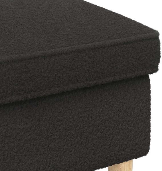 vidaXL Hocker Schwarz 55 x 35 x 41 cm Bouclé 42029987 Bild 5