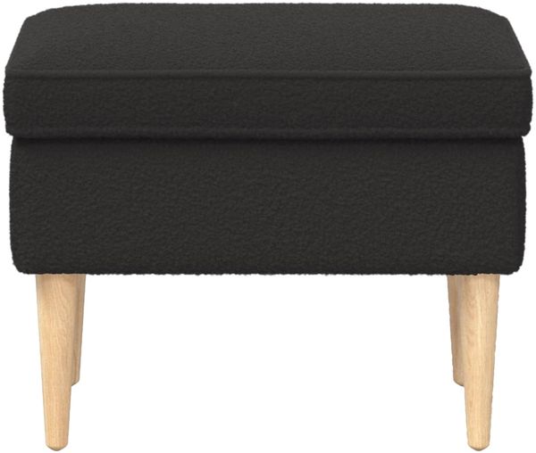 vidaXL Hocker Schwarz 55 x 35 x 41 cm Bouclé 42029987 Bild 3