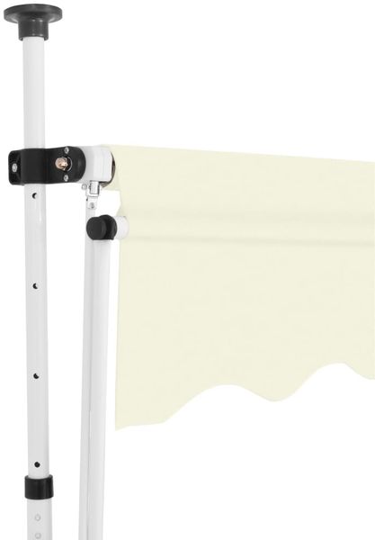 vidaXL Einziehbare Markise Handbetrieben 350 cm Cremeweiß 143697 Bild 4