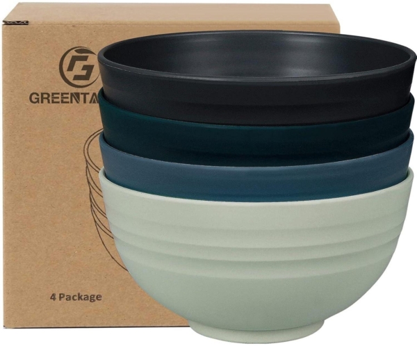 Greentainer Schüssel 24 OZ Müslischalen 4er Set 710ml Unbreakable Cereal Bowls