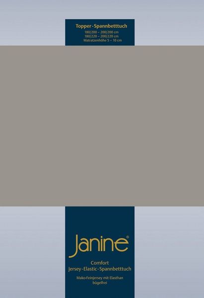 Janine Spannbettlaken TOPPER 5001, Jersey-Elasthan, Gummizug: rundum, (1 Stück), mit Rundumgummizug