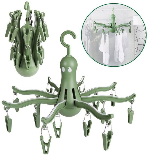 Sarcia. eu Wäschespinne PRESSA Grüner Kleiderbügel/Trockner für 16 Kleidungsstücke IKEA