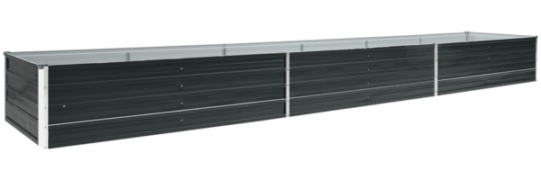 vidaXL Garten-Hochbeet Verzinkter Stahl 480x80x45 cm Anthrazit 47067