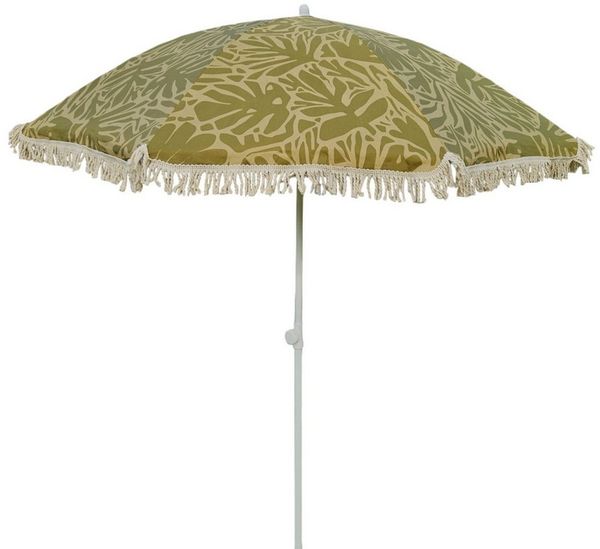 Meinposten Sonnenschirm Strandschirm Gartenschirm BOHO UV30+ Balkonschirm Fransen 150cm, abnickbar