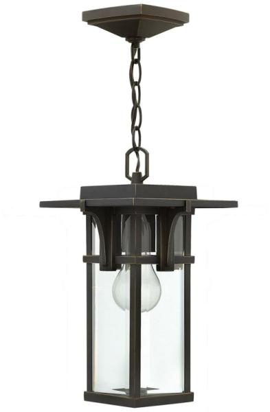 Außenleuchte, Pendellampe, ALU Glas, D 30,5 cm, Bronze