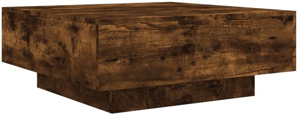 Couchtisch, Sofatisch Räuchereiche 80x80x31 cm Holzwerkstoff