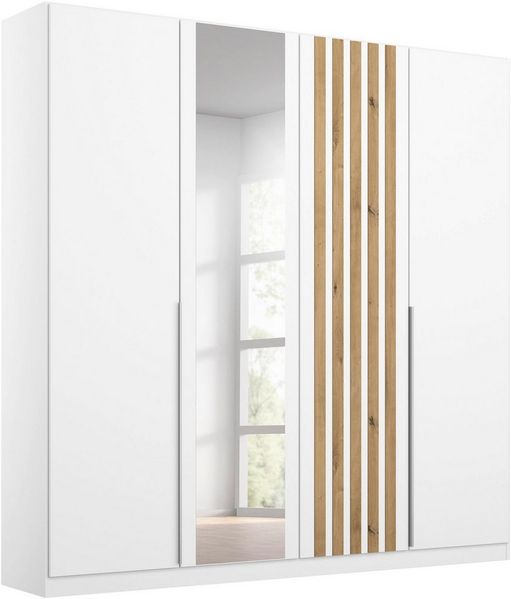 rauch Drehtürenschrank Kleiderschrank Schrank Garderobe Breiten 181/226/271 cm LAMELLA (3 verschiedene Ausstattungen BASIC/CLASSIC/PREMIUM (inkl. SOFT-CLOSE) elegante Lamellen-Auflage in 3D Akustikpaneel Optik MADE IN GERMANY