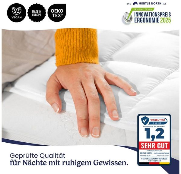Matratzenschoner Matratzenschutz - Matratzenauflage viele Größen zum Matratzenschutz Gentle North, gängigste Größen Bild 3