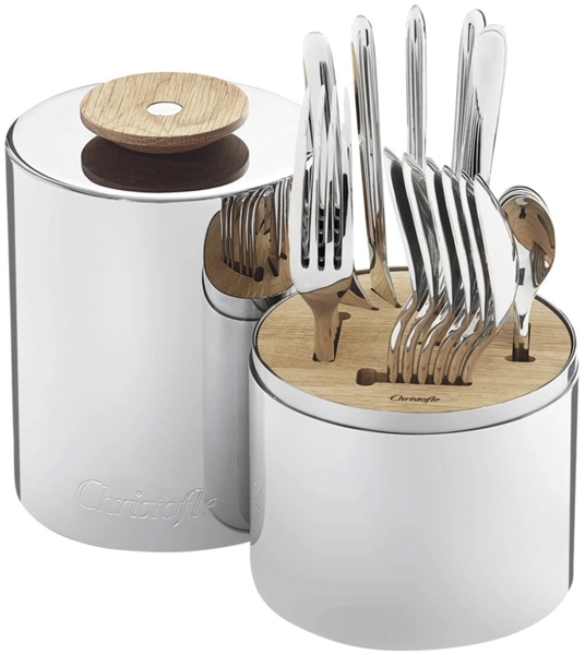 Christofle Besteckset Für 6 Personen (24 Stück) Essentiel Edelstahl