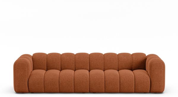 Micadoni Modulares Sofa Lupine 4-Sitzer Chenille Eden Ziegel
