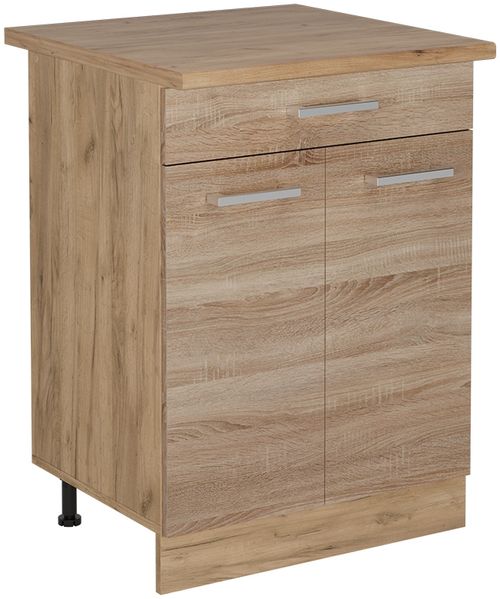 Küchenunterschrank R-Line Sonoma 60 cm mit Schublade, AP Eiche Vicco
