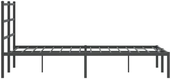 vidaXL Bettgestell mit Kopfteil Metall Schwarz 120x190 cm 355362 Bild 6
