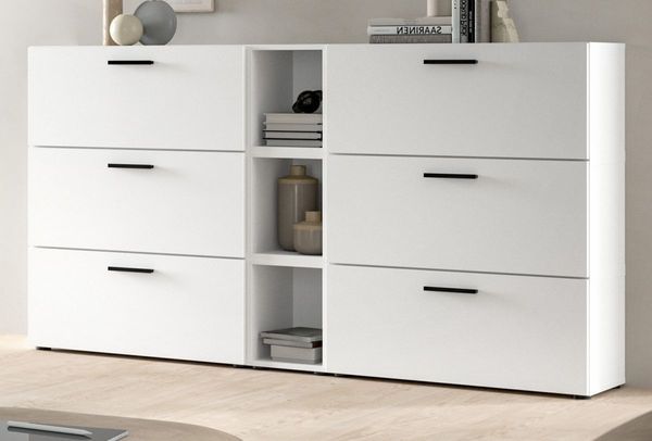 Sideboard Onawa in weiß 176 cm
