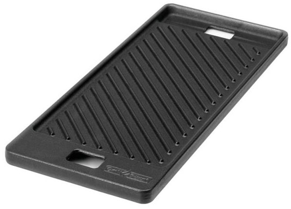Grillfürst Grillplatte Gusseisen für Videro G3/G3-S und G4/G4-S bis Modell 2020, auch für G2-S Vario+ und G3-S Vario+ geeignet, 44,5x19,2 cm