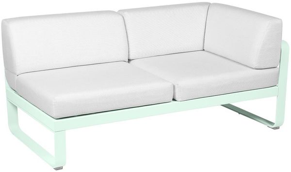 Bellevie Lounge Eck-Modul A7 Gletscherminze 81 Grauweiß 2-Sitzer rechts