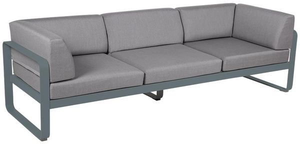 Bellevie 3-Sitzer Club Sofa Outdoor 26 Gewittergrau 79 Flanellgrau