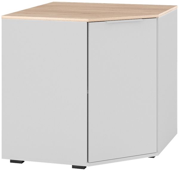 Kommode Betti Weiß/Sonoma 77.9 x 77.9 cm mit 1 Türen Vicco