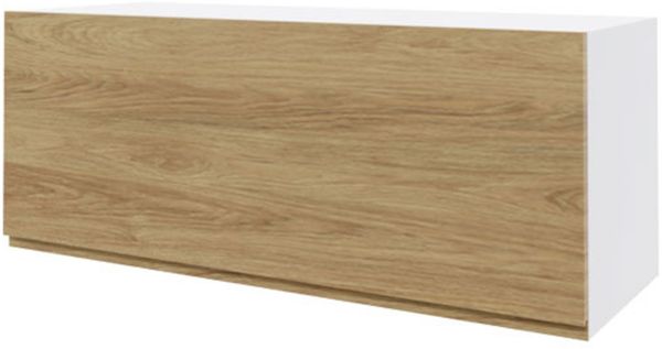 Küchenklapphängeschrank AREZZO 90x32,5x36cm grifflos Farbe: Eiche Artisan / weiß (AZ-W4B/90)