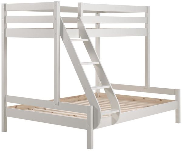Etagenbett Kathrina 208x156x167 Familienbett Massivholz Weiß