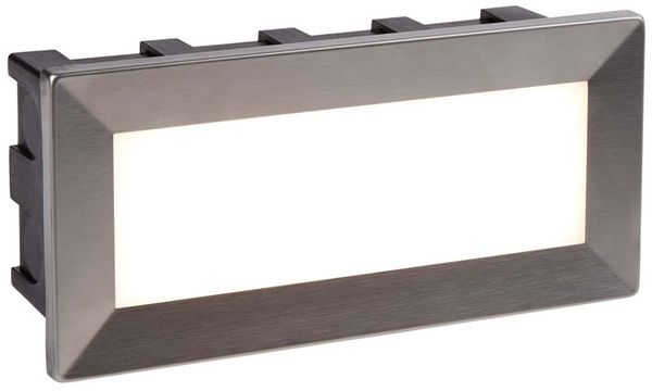 LED Einbaustrahler, Edelstahl, Schwarz, L 20,5 cm, ANKLE