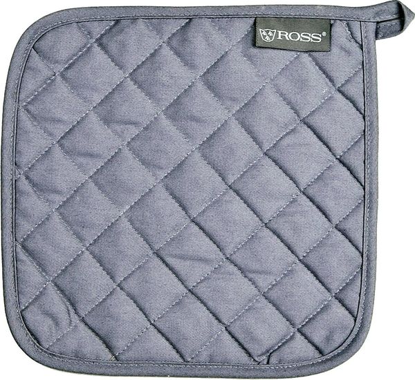 ROSS Topflappen Exclusiv, (Set, 4-tlg), 2x Topflappen und 2x Grillhandschuh, 100% Baumwolle