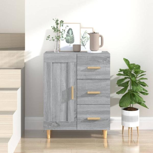 vidaXL Sideboard Grau Sonoma 69,5x34x90 cm Holzwerkstoff 817370