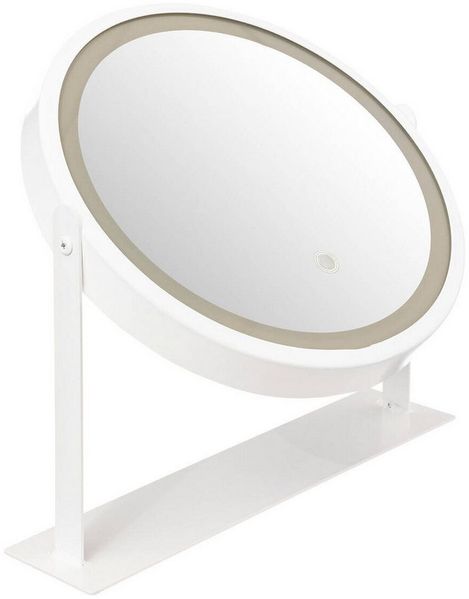 5five Simply Smart Kosmetikspiegel Kosmetikspiegel mit LED-Beleuchtung, weiß, Ø 34 cm