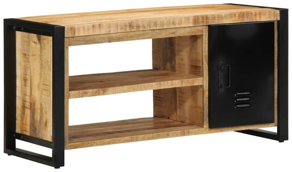 vidaXL Schuhbank Braun 100 x 40 x 50 cm Massivholz Mango 4013601