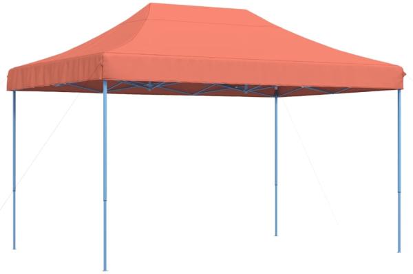 vidaXL Pop-Up Partyzelt, faltbar, Stahl / PE, Terrakotta, ohne Seitenteile, 315 x 410 x 279 cm