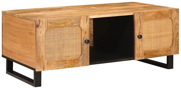 vidaXL Couchtisch Artisan-Eiche 100 x 54 x 40 cm Massivholz Mango 4018056