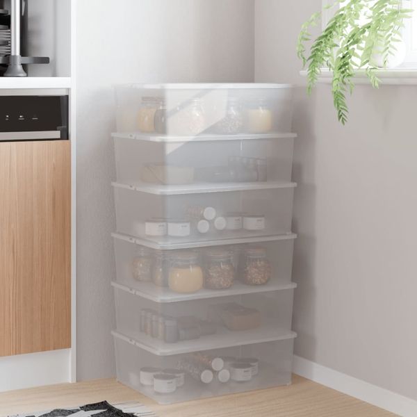 vidaXL Aufbewahrungsboxen 6 Stk. Kunststoff 10 L Stapelbar 3189187