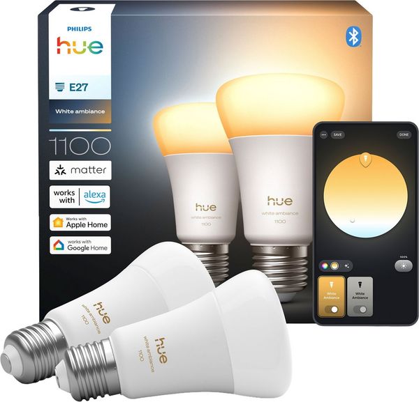 Philips Hue White Ambiance E27 2er 75W